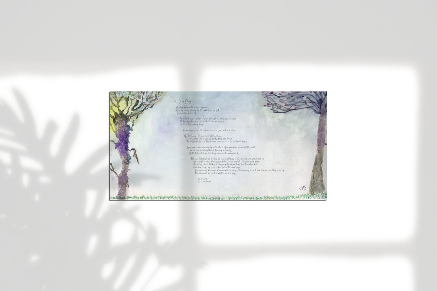 All in A Day, Poem Paper