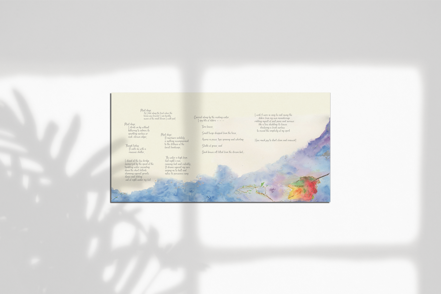 Joyous Brook, Poem Paper