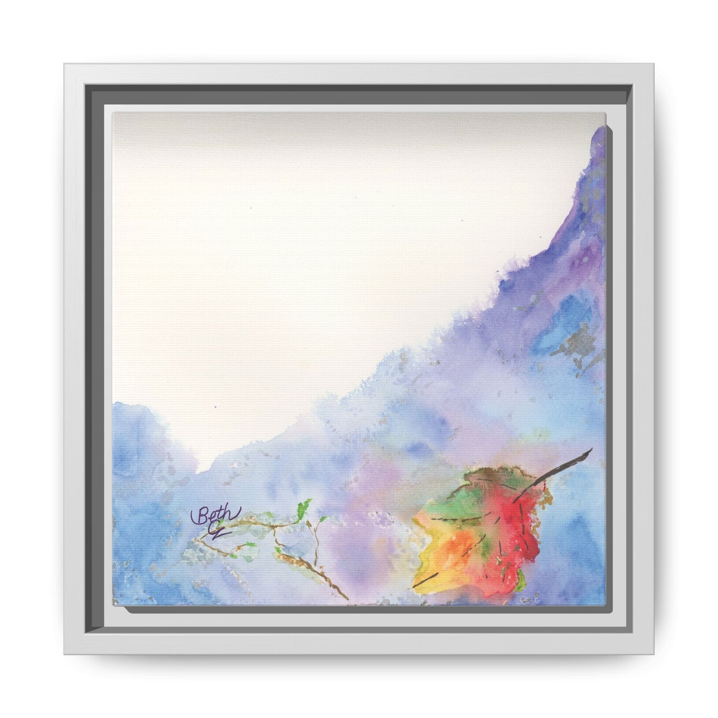 Joyous Brook, Print Canvas Framed