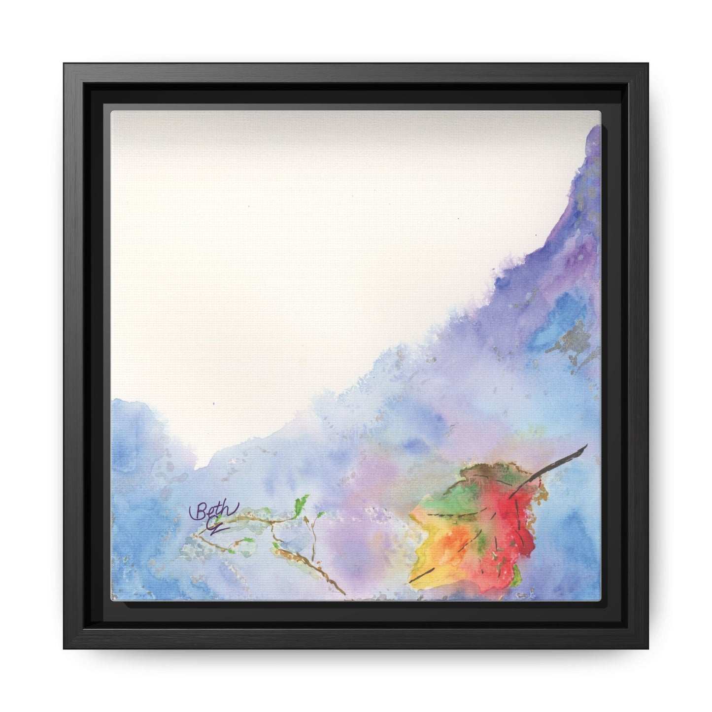 Joyous Brook, Print Canvas Framed