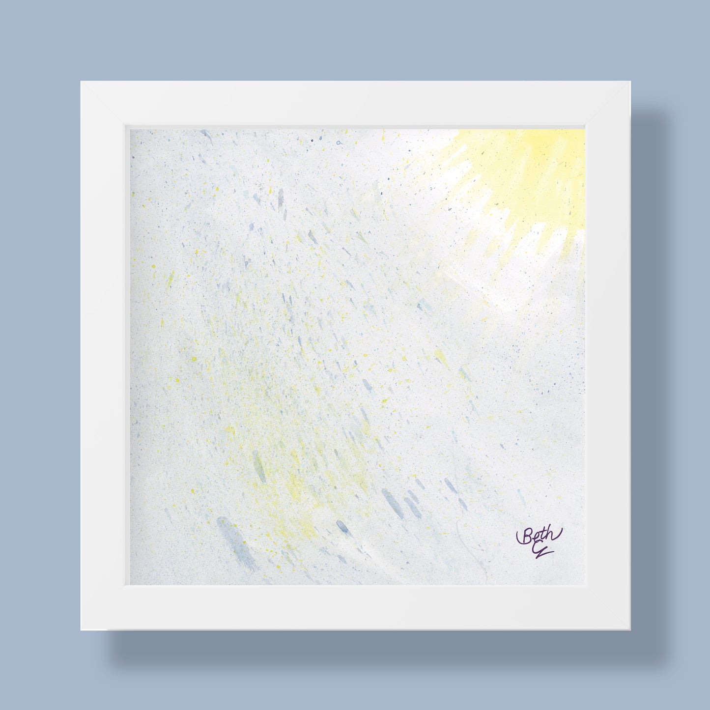 Silver Mist, Print Paper Framed