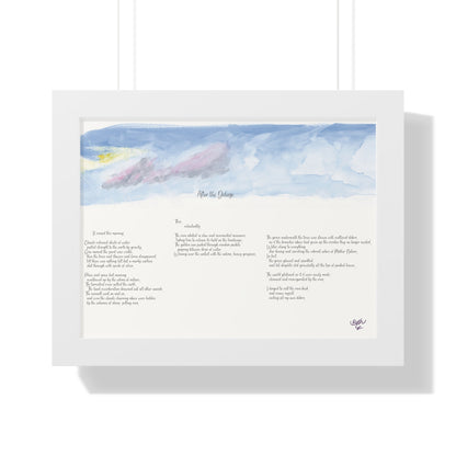 Copy of A Winter's Sivasana, Poem Paper Framed