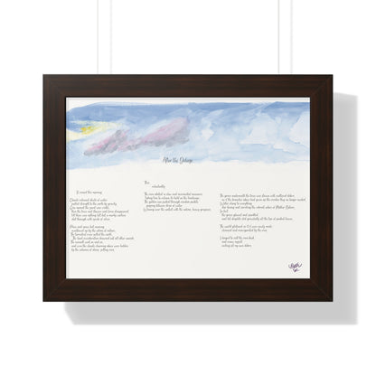 Copy of A Winter's Sivasana, Poem Paper Framed