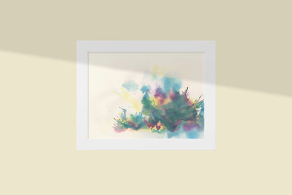 A Winter's Sivasana, Poem Paper Framed