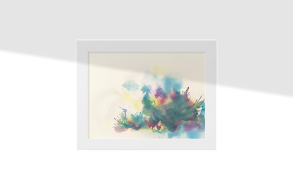 A Winter's Sivasana, Poem Paper Framed