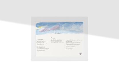 After the Deluge, Poem Paper Framed