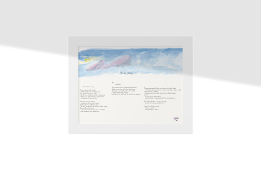 After the Deluge, Poem Paper Framed