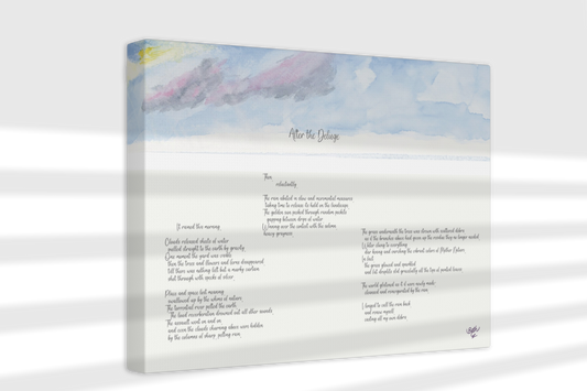 After the Deluge, Poem Canvas