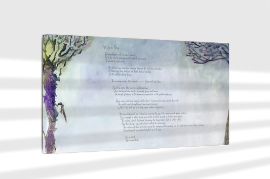All in a Day, Poem Canvas