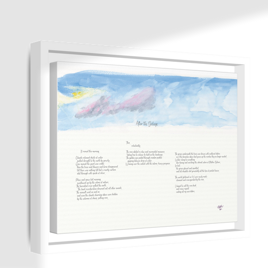 After the Deluge, Poem Canvas Framed