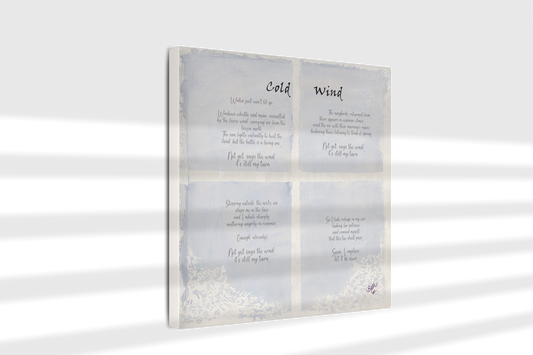 Cold Wind, Poem Canvas