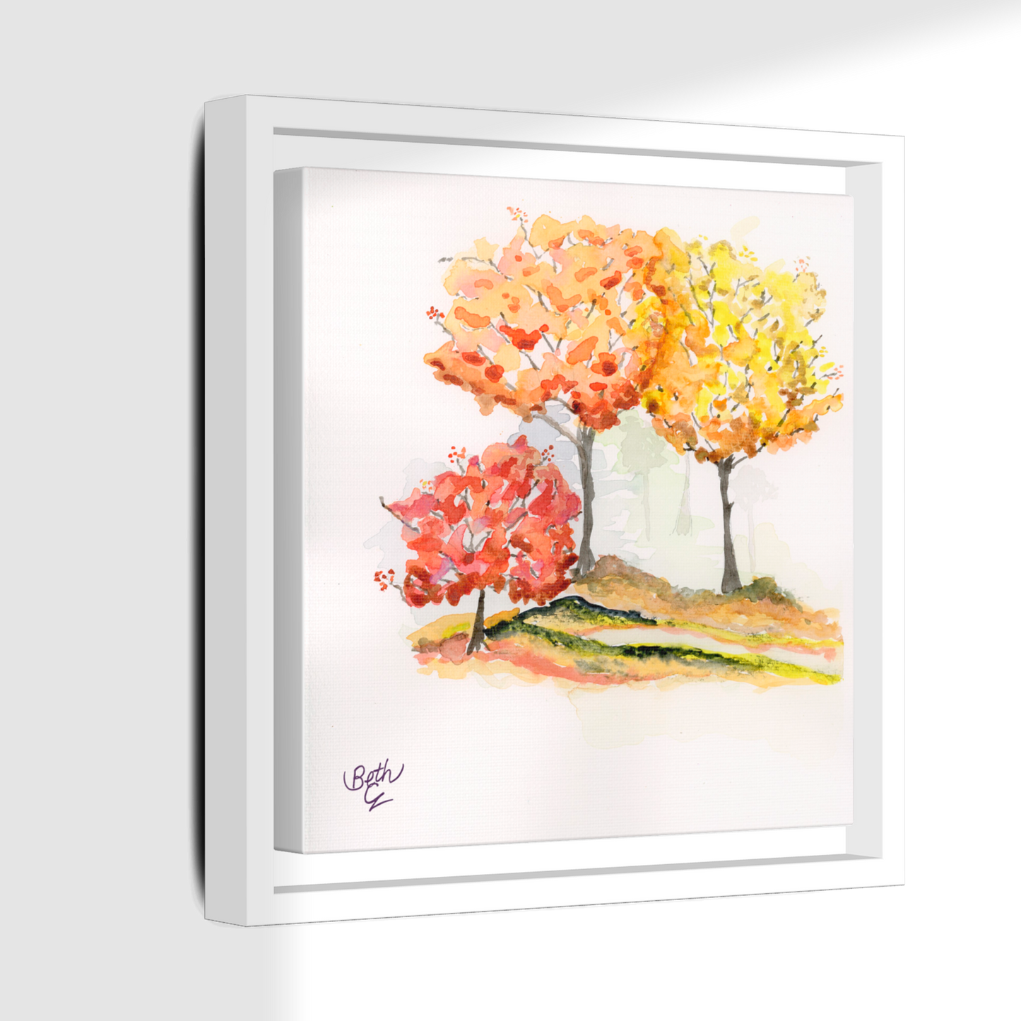 Colors, Print Canvas Framed