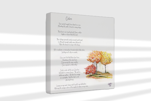 Colors, Poem Canvas