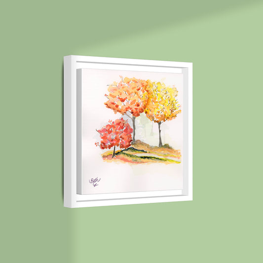 Colors, Print Canvas Framed