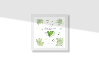 Conundrum, Poem Paper Framed