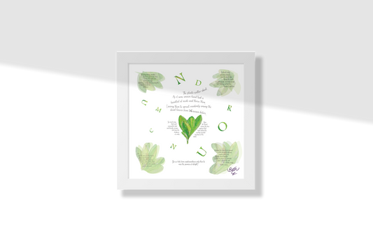 Conundrum, Poem Paper Framed