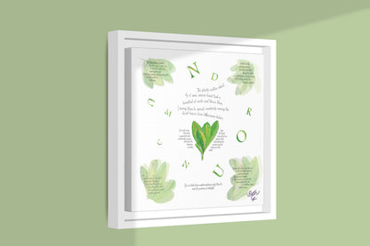 Conundrum, Poem Canvas Framed