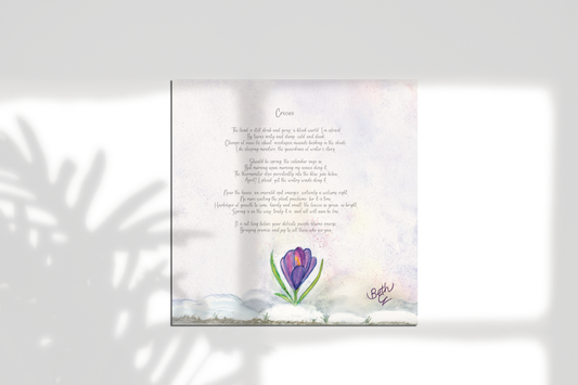 Crocus, Poem Paper