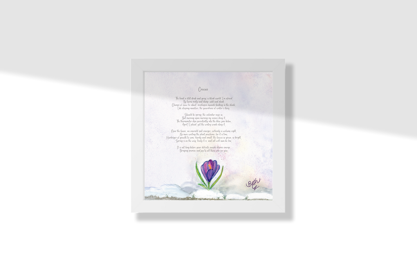 Crocus, Print Paper Framed