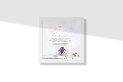 Crocus, Print Paper Framed