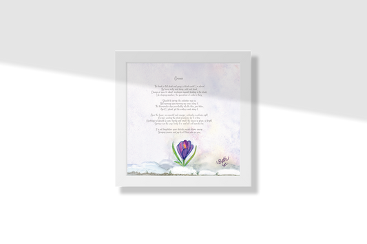 Crocus, Print Paper Framed