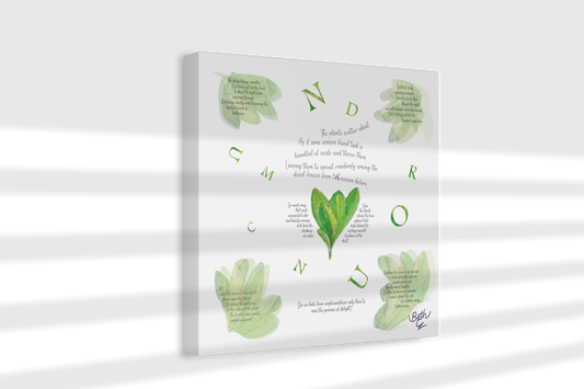 Conundrum, Poem Canvas