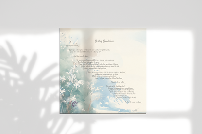 Drifting Dandelions, Poem Paper