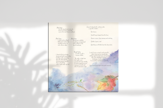 Joyous Brook, Poem Paper