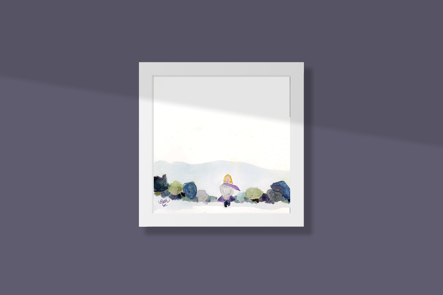 Outside my window, Print Paper Framed