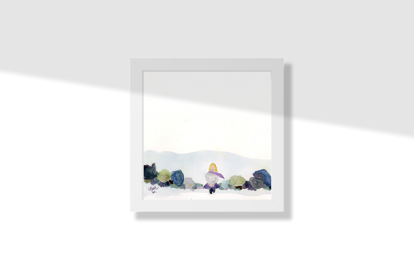 Outside my window, Print Paper Framed