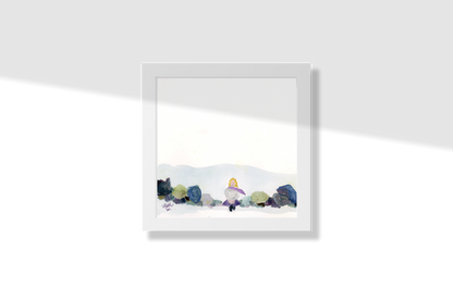 Outside my window, Print Paper Framed