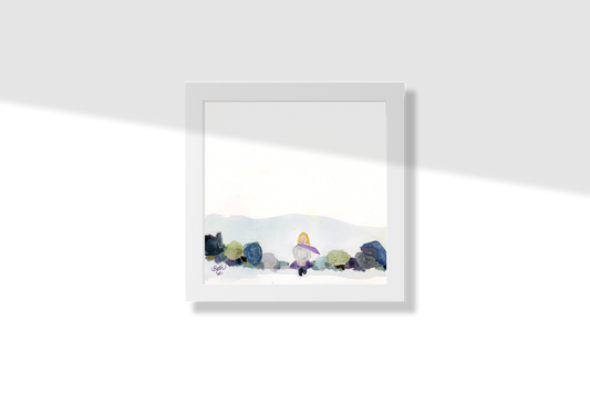 Outside my window, Print Paper Framed