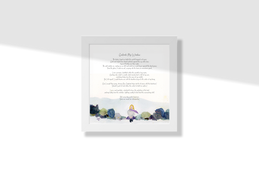 Outside My Window, Poem Paper Framed