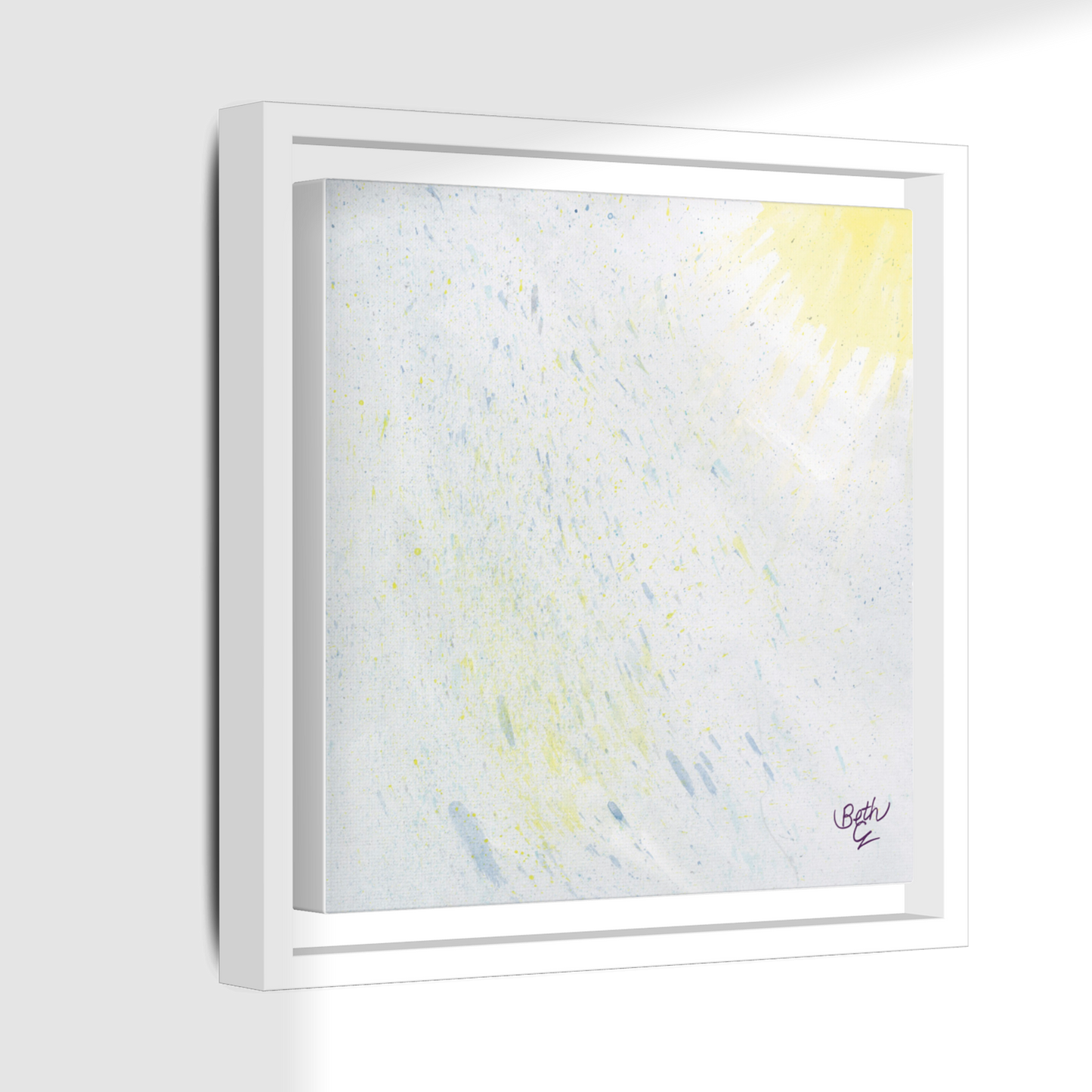 Silver Mist, Print Canvas Framed