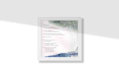 Thunderstorm,  Poem Paper Framed