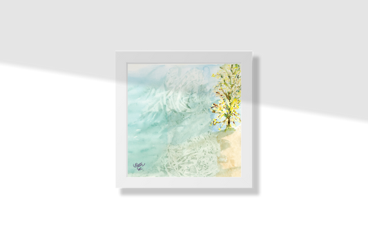 Whispering Aspen Leaves, Print Paper Framed