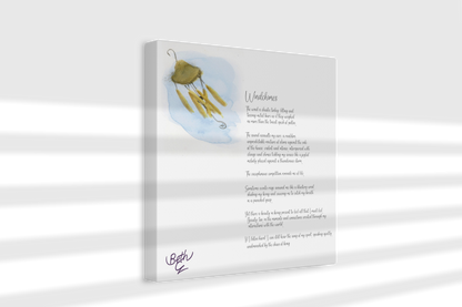 Windchimes, Poem Canvas