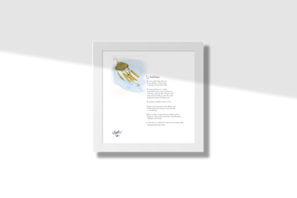 Windchimes, Poem Paper Framed